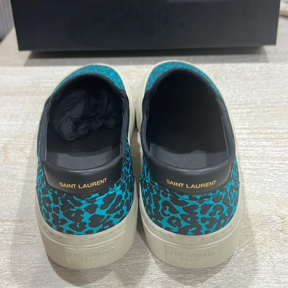 Saint Laurent Unisex Leopard Slip On - Picture 4 of 11